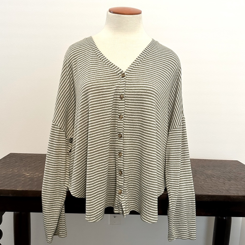 Oversized Button Up Top